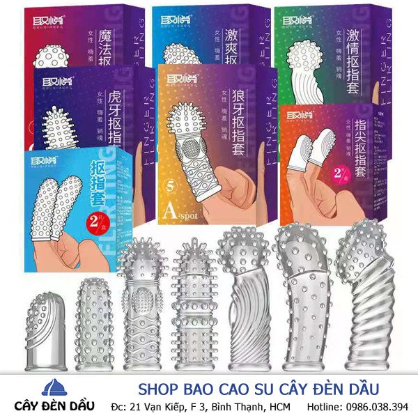 Bao Cao Su Ngón Tay Aichao Có Đủ Mẫu Gai Gân Bi Nổi