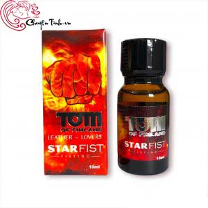 Chai hít kích thích Popper Tom of Finland Star Fist đỏ 10ml