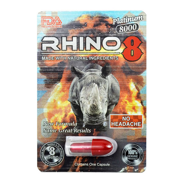 Rhino 8 Platinum 8000 cho nam giới