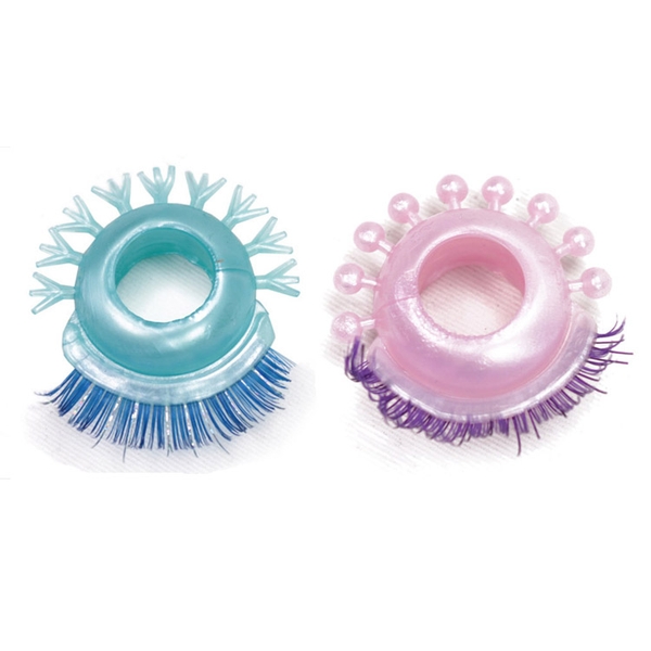 Vòng đeo dương vật silicone gắn lông mi